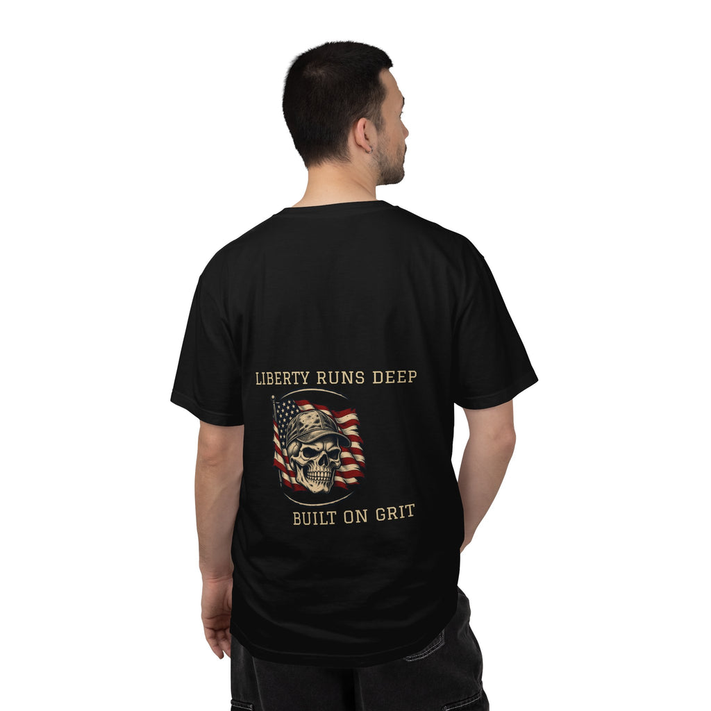 Liberty Runs Deep — Skull & Flag Comfort Colors® 1717 Tee
