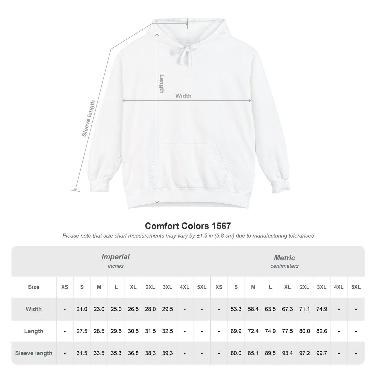 No Shortcuts. Built to Last. — Comfort Colors® 1567 Hoodie