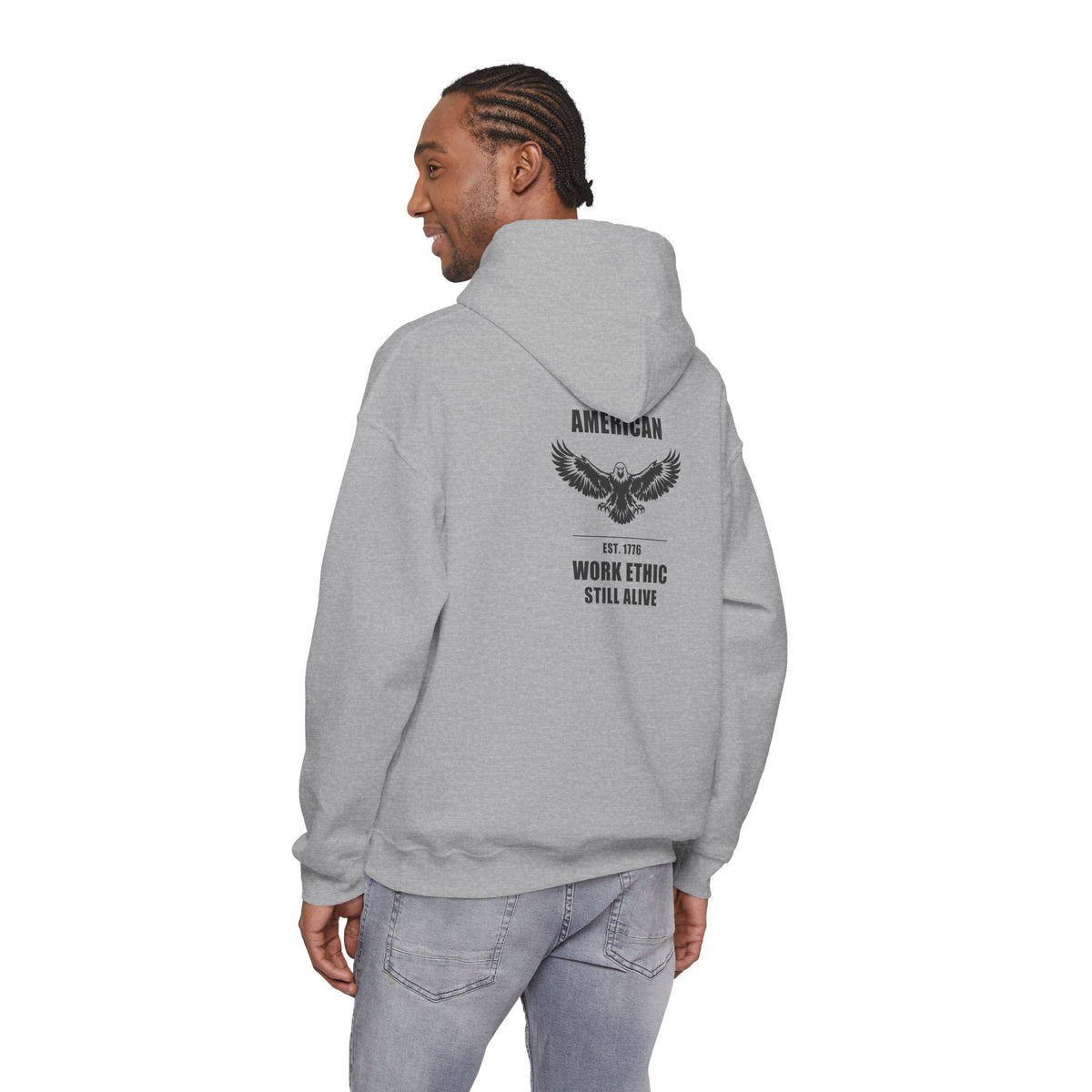American Work Ethic Still Alive Eagle Hoodie