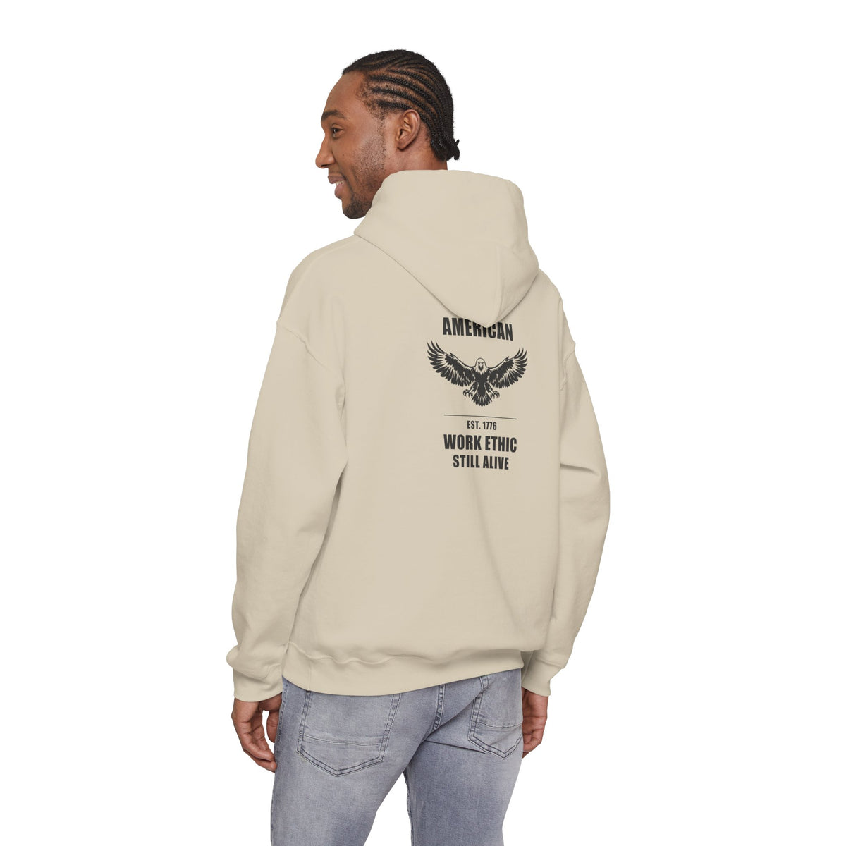 American Work Ethic Still Alive Eagle Hoodie