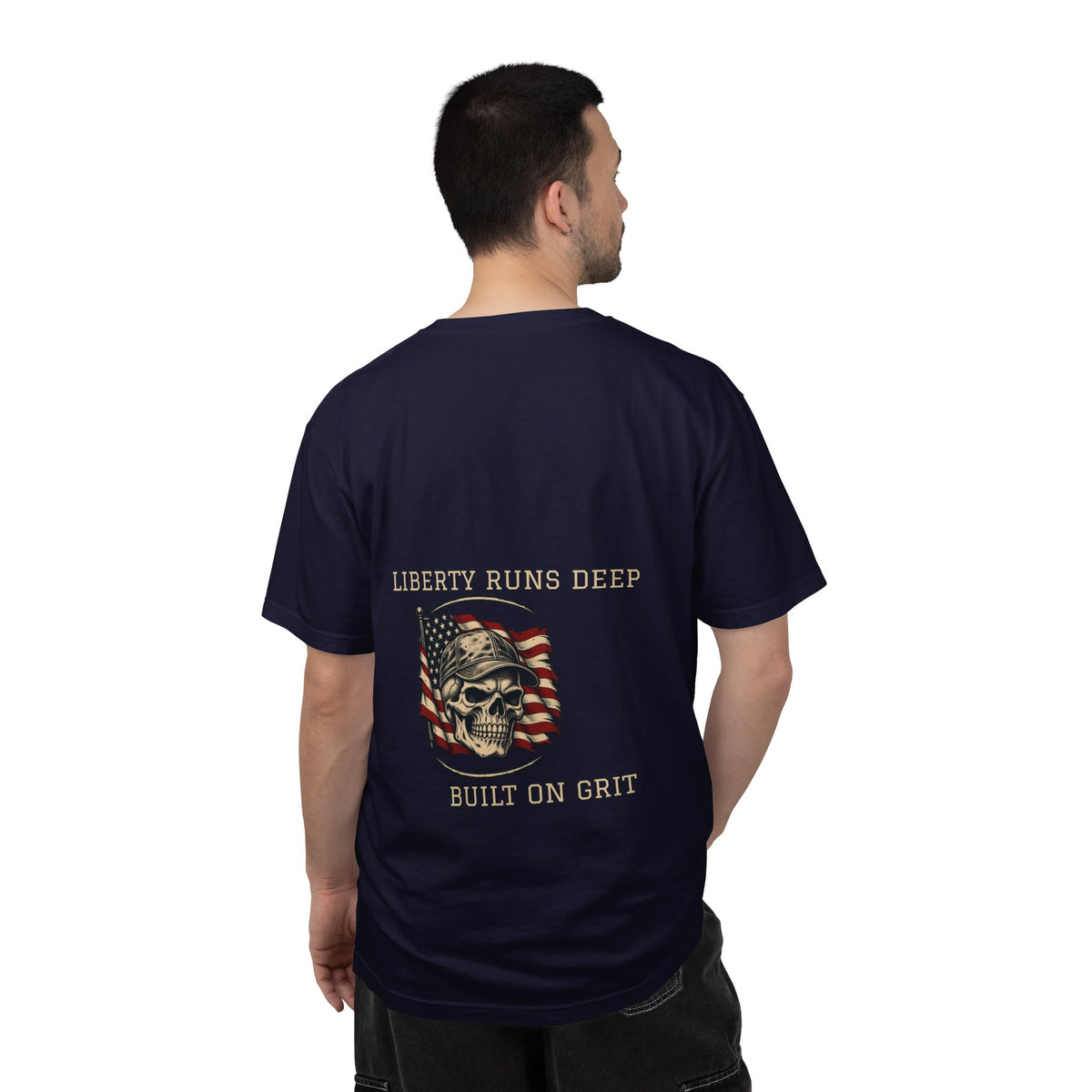 Liberty Runs Deep — Skull & Flag Comfort Colors® 1717 Tee
