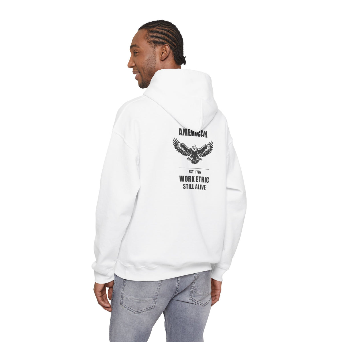 American Work Ethic Still Alive Eagle Hoodie