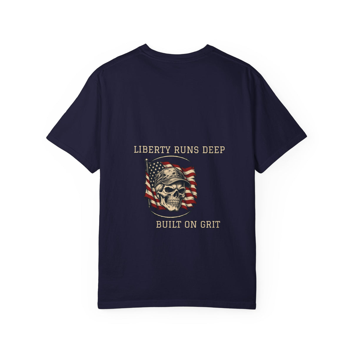 Liberty Runs Deep — Skull & Flag Comfort Colors® 1717 Tee